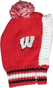 Littlearth NCAA Wisconsin Badgers Team Pet Knit Hat