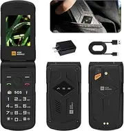 AGM M10 Flip Phone, Basic Cell Phone Unlocked, Large Button & Font, 98dB Speaker, Speed Dial/SOS Button/FM Radio, Waterproof & Drop-Proof, 4G LTE Dual SIM, T-Mobile ONLY