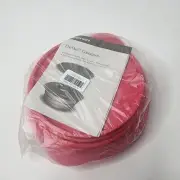 2 Tupperware 5452C Flat Out Expandable Collapsible Container Bowl Pink 3 Cup NEW