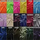 Solid Polyester Spandex 2 ways Stretch Velvet Medium Weight Fabric