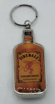 FIREBALL Cinnamon Whiskey Whisky Key Chain Bottle Opener - NEW!