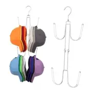 Hat Hangers for Closet, Rotatable Metal Hat Organizer, Max 40 Storage