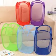 Mesh Bag Clothes Basket Polyester Sorting Storage Sundries Toys Large Laundry