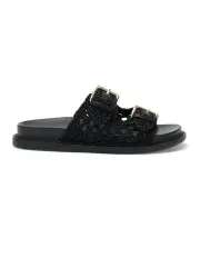 [Novo Shoes] Solomon Slide Sandals in Black