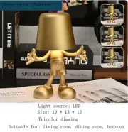 Touch Desk Lamp, Study Room, Bedside Lamp, Decorative Lamp USB Charge Gold G