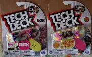 Tech Deck NEON INVASION SERIES DGK AND SANTA CRUZ (LOT OF 2)