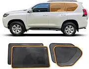 X-CAR Port Rear Window Sun Shade for Toyota Prado 150 Series 2009-2024 Magnetic Car Sun Blind Mesh