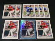 9) HANS CROUSE RC 2020 Bowman 1st Edition w/ Sky Blue Foil #BFE119 #BD-6 RANGERS