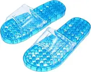 HAPINARY Men's Women's Massaging Sliders Breathable Draining Slippers for Home Use