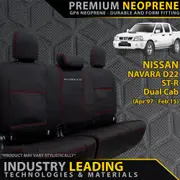 Nissan Navara D22 - ST-R - GP6 Premium Neoprene Rear Row Seat Covers (Made to Order)