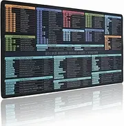 Google Sheet Cheat Sheet Mouse Pad, Large Mousepad Shortcuts for Google Excel Spreadsheet, Gaming Pad for Desk, Waterproof Anti Slip Keyboard Pad, Windows(80x40CM)