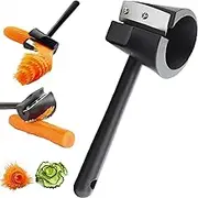 Vegetables Curler, Carrot Curler and Peeler, Carrot Cucumber Curler, Spiral Flower Cutter Fruit and Vegetable Flower Curler, Kitchen Creative Cut Flower Tool for Carrots, Potatoes, Cucumbe (2Pcs)