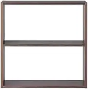 MUJI 37265684 Stacking Shelf, Wide, 2-Tier, Walnut Material, Width 32.2 x Depth 11.2 x Height 32.2 inches (81.5 x 28.5 x 81.5 cm)