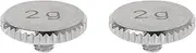Barbuly 2X Headshell 2G Shell Weight Turntable Metal Electric Instrument Parts for SL1200 SL1210 MK2 3 5 M5G Stylus DJ,Silver