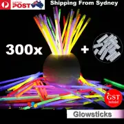 300Pcs Mixed Color Glow Sticks Bracelets Light Party glowsticks glow in the dark