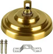 Pendant Light Canopy Fixture, 50KG Maximum Weight Heavy Duty Canopy Kit for Hanging Lantern, Plant Basket, Fruit Basket (Gold Copper)