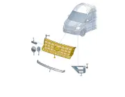VOLKSWAGEN CRAFTER SY Front Bumper Radiator Grille 7C0853651ALDB NEW GENUINE