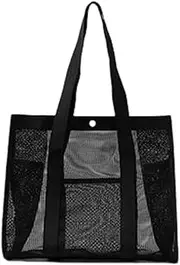Beach Tote Bag | Foldable Large Mesh Swim Bag | Women's Package Luggage for Vacation Lake Hiking Gym Boat Family Sports Resort Picnic