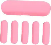 FRCOLOR 6pcs Portable Plastic Storage Box: Lidded Container for Tongue Scraper Cleaning Tools and Small Accessories - Multipurpose Travel Organizer