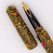 Ranga Abhimanyu Premium Acrylic Fountain Pen - Bengal Tiger, Sheaffer Nibs (New)