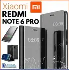 For XIAOMI REDMI NOTE 6 PRO CLEAR VIEW FLIP CASE SMART BOOK MIRROR LUXURY COVER