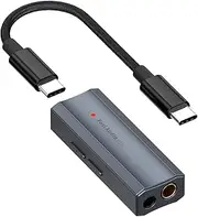 Fosi Audio DS2 USB C to AUX Headphone Amp DAC Dongle 3.5mm Jack Audio Adapter Portable Amplifier Dual Output DSD256 4.4mm Balanced High Resolution CS43131 for iPhone 15 Pro Max Plus iPad Android Phone