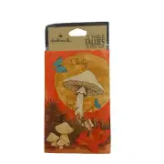 Vintage Hallmark 2 Table Tallies Pack of 8 Mushrooms Orange Brown Ephemera Fall