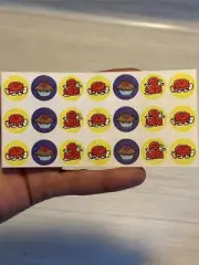 Scratch & Sniff Stickers Vintage 90s Raspberry 7 Sets Of 3 Rare HTF