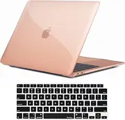 [ProCase] for MacBook Air 13 Inch 2020 2019 2018 A2337 M1 A2179 A1932, Hard Case Shell Cover with Keyboard Skin Cover -Crystal