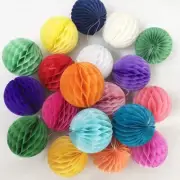 20pcs 3inch Honeycomb Flower Balls Party Honeycomb Balls Decoration Paper Flo...