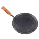 Iron Tawa With Wood Handle Roti Chapati Cooking Utensil Kicthen Tool Pan 11 Inch
