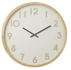 Amalfi Leonard Large Wall Clock 61cm Modern Decorative Clocks Natural/White