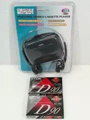 Yorx Portable Cassette Player. Model Ps10 + Cassettes NEW SEALED