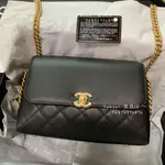 二手精品 CHANEL 香奈兒 FLAP SHOULDER CALFSKIN BAG 牛皮 單肩斜挎包 AS0747