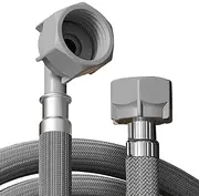 Universal Washing Machine Inlet Hose, 2M Extra Long Washing Machine Hose Cold Water Hose Fill Inlet Pipe Feed Hose, Quick Connect of Washing Machine Water Supply Line