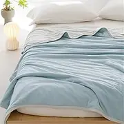 JSEIAJB Cotton Knitted Cotton Quilt with Machine Washable Air Conditioning Thin Quilt