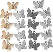 [TEHAUX] 200pcs Retro Butterfly Pendant Charms for Diy Jewelry Making Charms for Bracelets Jewelry Supplies