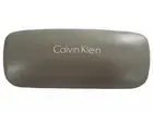 Calvin Klein Eyeglasses & Sunglasses Hard Case Gray Silver Clam Shell Authentic