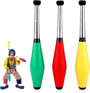 Juggling Clubs Set of 3 Beginner Juggling Club Pin Set Fire Torch Juggling Club Juggling Set Training Acrobatic Stick for Jugglers, Adults
