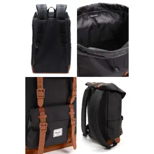 Herschel Little America 大型 黑色 磁扣 橡膠帶 筆電夾層 大容量 帆布 背包 後背包 現貨