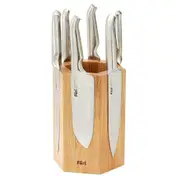 Furi Pro Magnetic Hexagonal 7pc Knife Block Set - 7 Piece