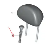 MINI COUNTRYMAN R60 Headrest Guide 52209803692 9803692 NEW GENUINE