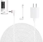 25FT Power Cord & Adapter for Ring Spotlight Cam, Type C & DC Port