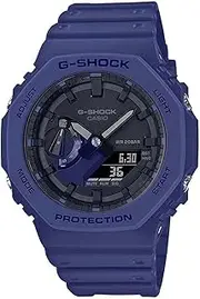 [Casio] GA2100-2A Mens Blue/Black Analog/Digital Watch with Blue Band