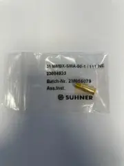 Lot of 5, HUBER+SUHNER, 31_MMBX-SMA-50-1/111_NE, Adapters MMBX (f)/SMA (f), NEW