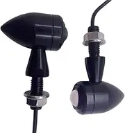 Yecnecty M8 Mini Motorcycle LED Turn Signal Indicator Front Rear Light Universal Retro Style Motorbike Flashers Motocross Steer Lamp