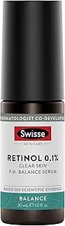 Swisse Skincare Retinol 0.1% Clear Skin P.M. Balance Serum 30ml