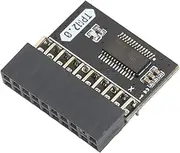 Replacement TPM2.0 Encryption Security Module, TPM 2.0 Encryption Security Module, 20Pin 2 10P Standalone Crypto Processor TPM 2.0 Module for Win11 for Gigabyte for