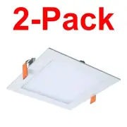 HALO 2-Pack HLB 6 in. Square CCT Selectable Integrate LED Canless Recessed Light