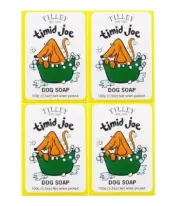 4 X TILLEY Timid Joe Dog Soap 100g - Australian Made